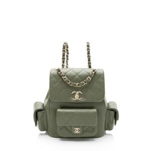 Chanel Caviar Leather Cargo Duma Small Backpack